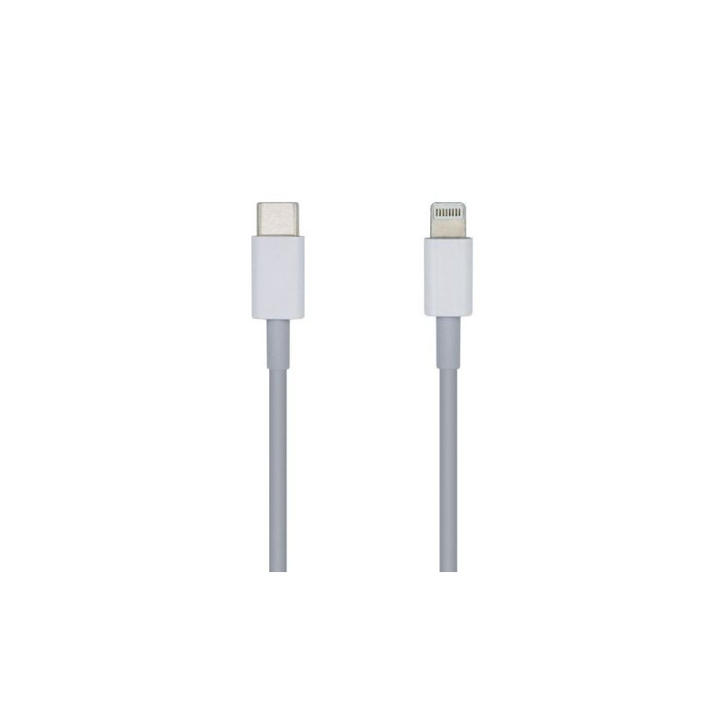 Cable USB 2.0 Tipo C/M a Lightning/M - 1m · Blanco