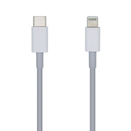 Cable USB 2.0 Tipo C/M a Lightning/M - 1m · Blanco