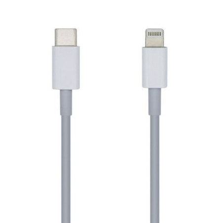 Cable USB 2.0 Tipo C/M a Lightning/M - 2m · Blanco