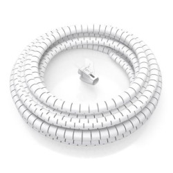 Organizador de Cables en Espiral Flexible AISENS A151-0919 - 3m · Blanco