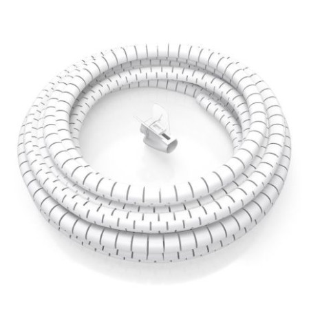 Organizador de Cables en Espiral Flexible AISENS A151-0919 - 3m · Blanco