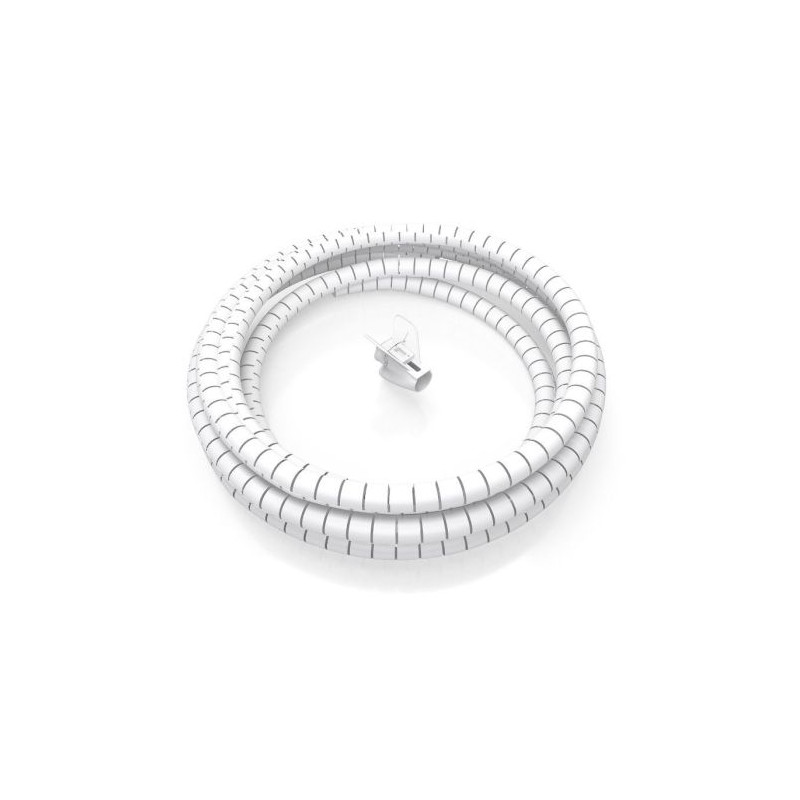 Organizador de Cables en Espiral Flexible AISENS A151-0917 - 1m · Blanco