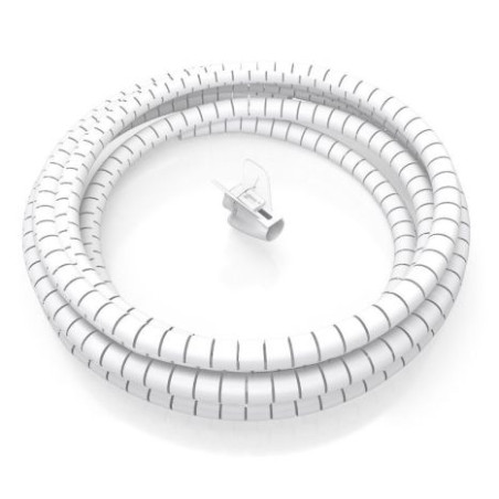 Organizador de Cables en Espiral Flexible AISENS A151-0917 - 1m · Blanco