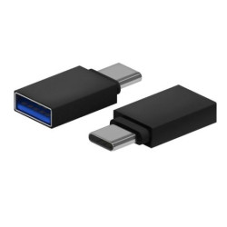 Mini Adaptador USB 3.2/M a USB Tipo C /M - Negro