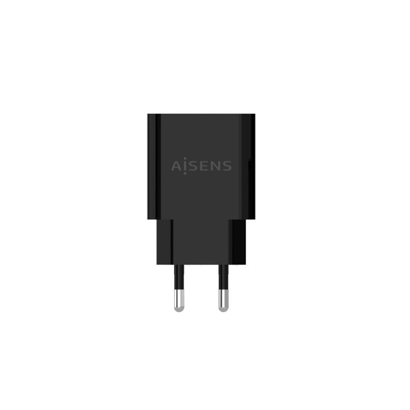 Cargador de Pared AISENS A110-0682 - 20W · 1xUSB 3.0 · 1xUSB Tipo C · Negro