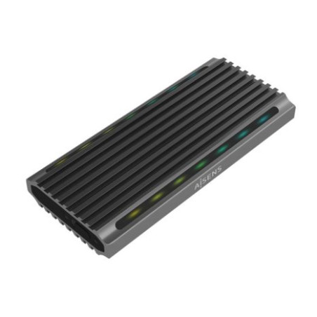 Caja Externa para Disco SSD AISENS ASM2-RGB011GR - 2TB · USB Tipo C · Gris