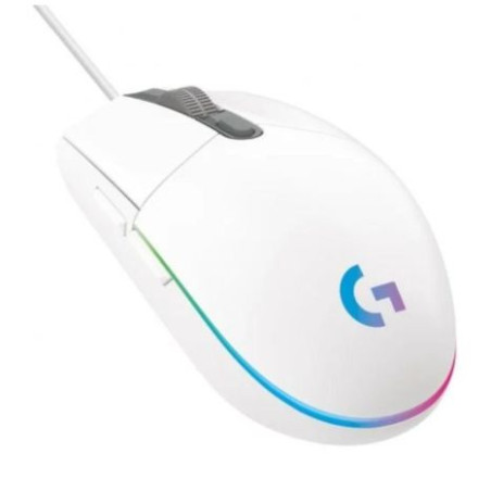 Ratón Gaming con Cable LOGITECH G203 Lightsync - USB · 8000DPI · Blanco