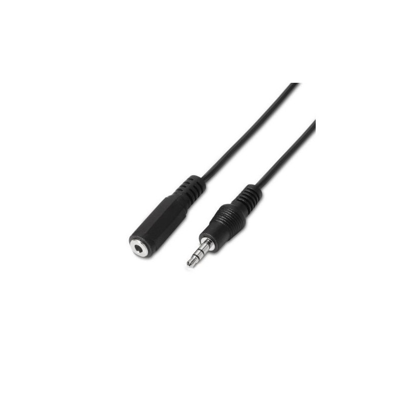Cable de Audio Estéreo Jack 3.5/M a Jack 3.5/H - 1.5m · Negro