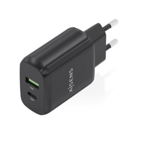 Cargador de Pared AISENS A110-0924 - 30W · USB 3.0 · USB Tipo C · Negro