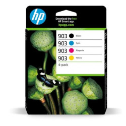 Pack 4 Cartuchos Originales HP 903 BK+C+M+Y - 6ZC73AE [PAG-315] [ML-12]