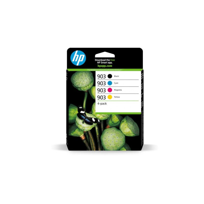 Pack 4 Cartuchos Originales HP 903 BK+C+M+Y - 6ZC73AE [PAG-315] [ML-12]