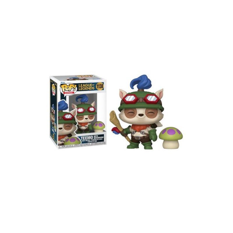 FUNKO POP Teemo con Mushroom 1138 - Liga de Leyendas - 889698861137