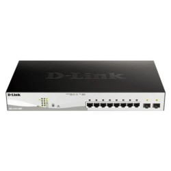 Switch de Red D-LINK DGS-1210-10MP - 8 Puertos · RJ-45 · 10/100/1000Mbps