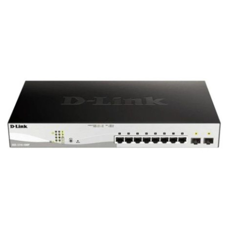 Switch de Red D-LINK DGS-1210-10MP - 8 Puertos · RJ-45 · 10/100/1000Mbps