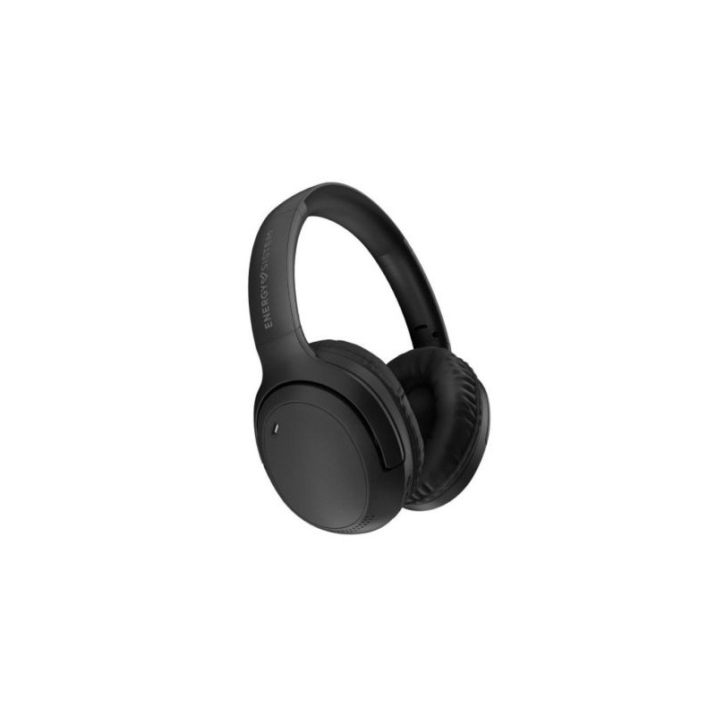 Auriculares Diadema con Bluetooth ENERGY SISTEM Headset Hush- USB Tipo C · BT · Microfono · Negro