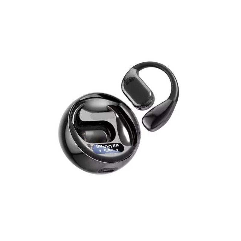 Auriculares Inalámbricos M76  - BT 5.3 · Microfono · Estuche de Carga · Traductor IA · Negro