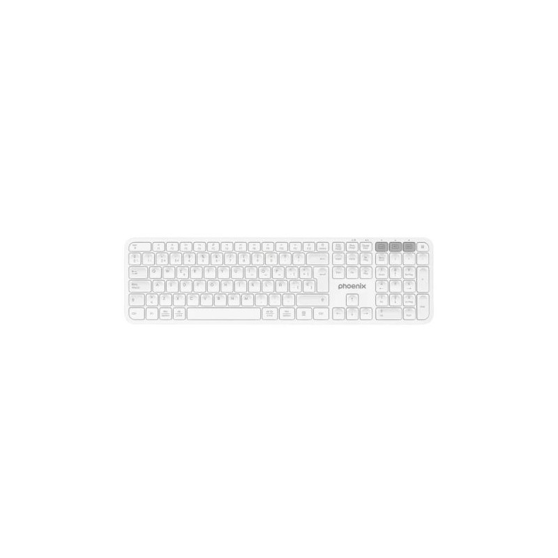 Teclado Inalámbrico PHOENIX K300W - BT 3.0 · BT 5.0 · Blanco