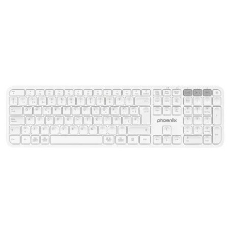 Teclado Inalámbrico PHOENIX K300W - BT 3.0 · BT 5.0 · Blanco