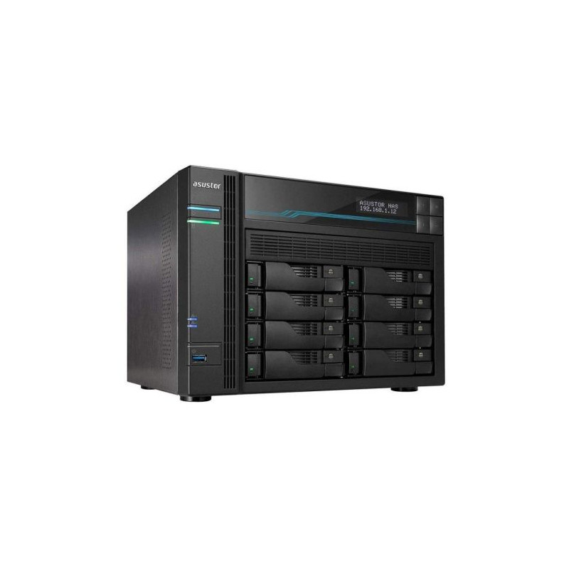 Servidor NAS ASUSTOR Lockerstor 8 - Intel · 8GB · 8 Bahias · LAN