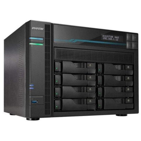 Servidor NAS ASUSTOR Lockerstor 8 - Intel · 8GB · 8 Bahias · LAN