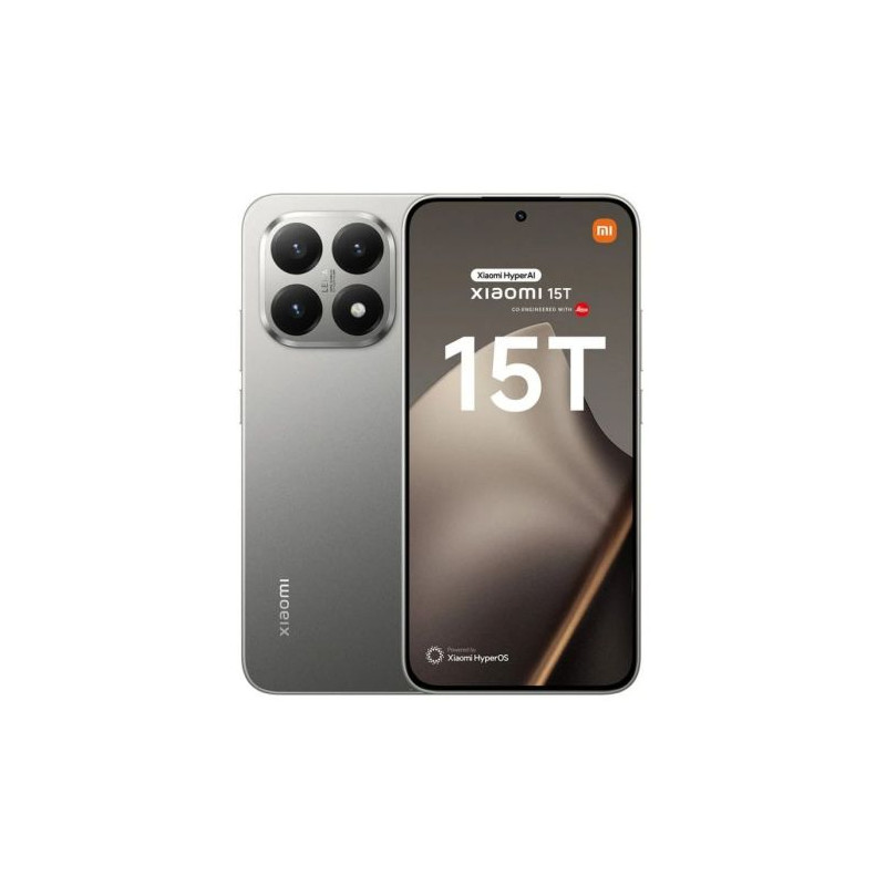 Smartphone XIAOMI 15T - 5G · Dimensity 8400-Ultra · 6.83 AMOLED · 12GB · 256GB · Android · Gris