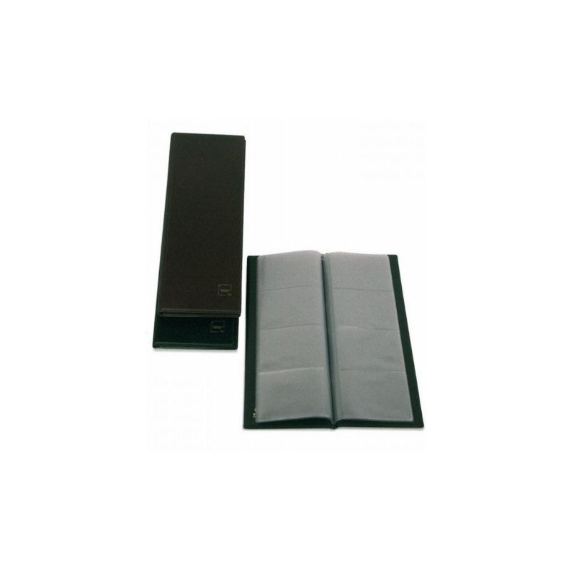 Portatarjetas Americano GRAFOPLÁS - 290x140mm · 160 Tarjetas · PVC · Negro