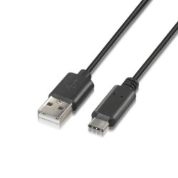 Cable USB 2.0 Tipo A/M a USB Tipo C/M - 1m · Negro
