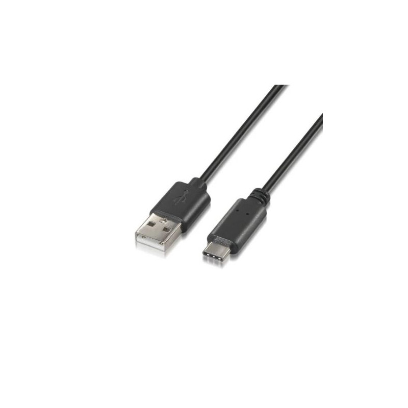 Cable USB 2.0 Tipo A/M a USB Tipo C/M - 1m · Negro