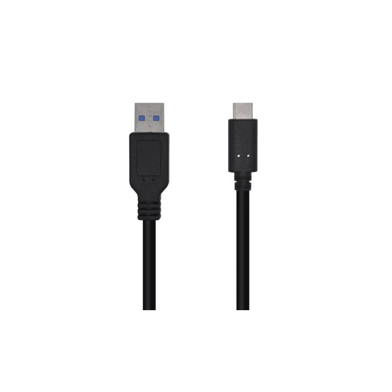 Cable USB 3.1 Tipo A/M a USB Tipo C/M - 0.5m · Negro