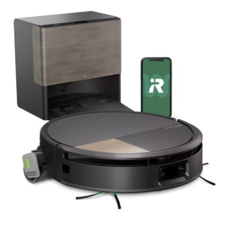 Robot Aspirador con Base Autolimpieza iROBOT Roomba Max 705 Combo + - Mop/Friegasuelos · WiFi