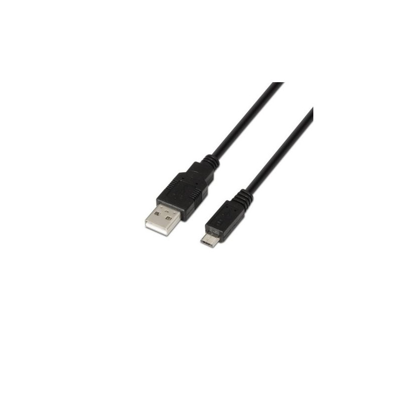 Cable USB 2.0 Tipo A/M a Micro USB B/M - 3m · Negro