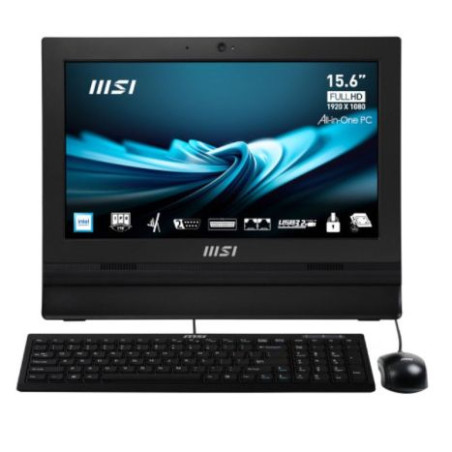 Ordenador All in One MSI Pro AP162T ADL-008ES - Intel N100 · 15.6 FHD · 4GB · 256GB SSD · Win11 Pro · Negro