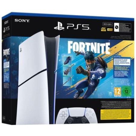PlayStation 5 Slim Digital Chasis E - 825GB · Incluye Fornite Flowering Chaos · Blanco