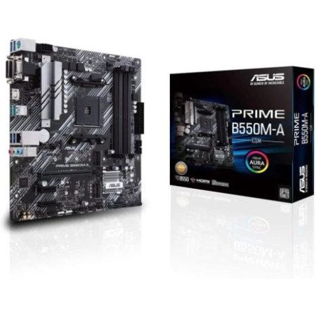 Placa Base ASUS Prime B550M-A/CMS - Socket AM4 · DDR4 · PCIe 4.0 · Micro ATX