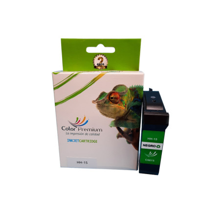 HP 15 negro cartucho de tinta compatible (C6615DE)