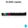 Cartucho de toner compatible Sharp MX2600 cyan genérico con el toner original MX31GTCA