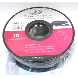 Bobina filamento 3D ABS 1.75mm color gris