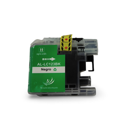 Brother LC123BK negro cartucho de tinta compatible LC-121 / LC-123
