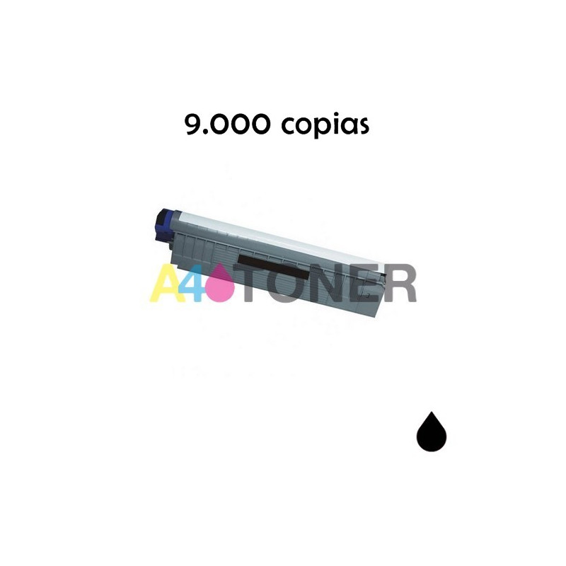 ES8460 toner OKI negro compatible reemplaza a OKI 44059232