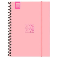 633080226 FINOCAM AGENDA PARA ESTUDIANTES ESPIRAL E10 - 155X212MM SVH ROSA 2025-2026