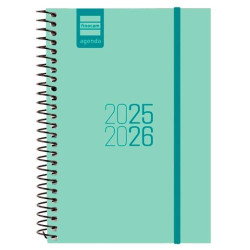 633480126 FINOCAM AGENDA PARA ESTUDIANTES ESPIRAL E8 - 120X171MM SVH TURQUESA 2025-2026