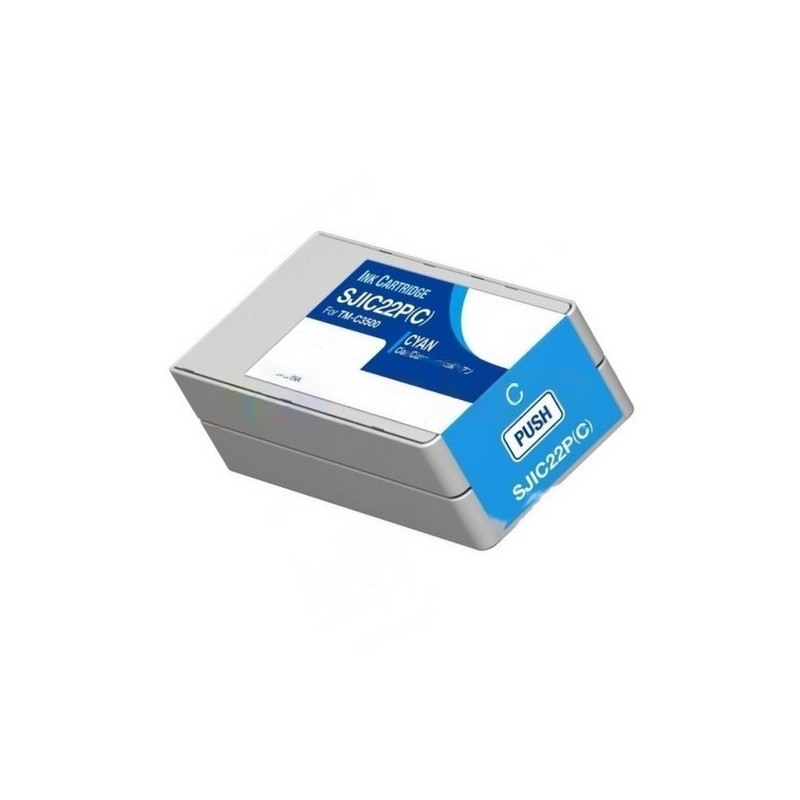 Epson SJIC22P cartucho de tinta compatible cían