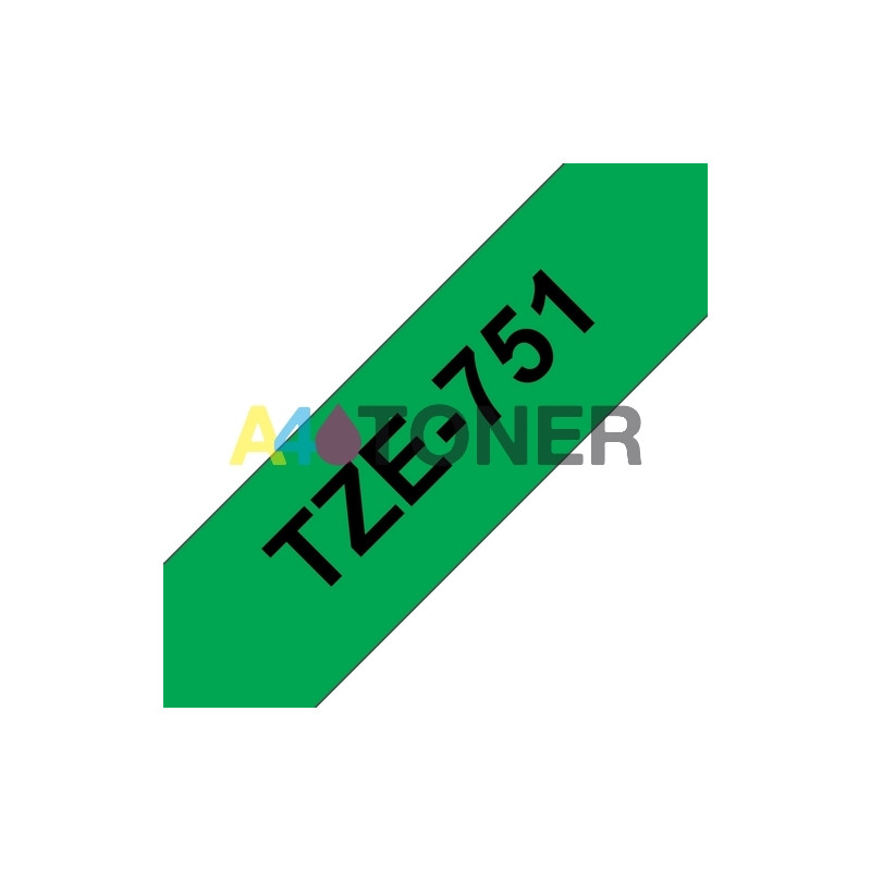 Brother TZE751 Cinta laminada compatible 24 mm x 8 metros