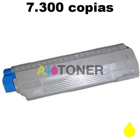44059165 44059253 MC851 MC861 OKI tóner amarillo compatible