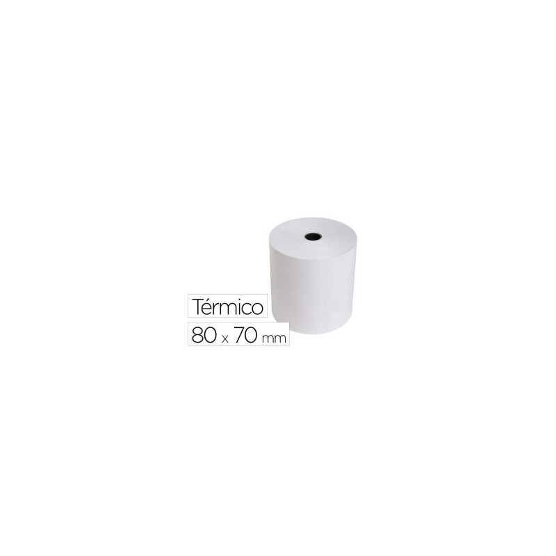 Rollos de papel térmico 80x70x12mm Pack-5