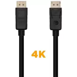 A124-0129 AISENS CABLE DISPLAYPORT V1.2 4K@60HZ DP/M - DP/M NEGRO 2