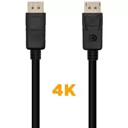 A124-0455 AISENS CABLE DISPLAYPORT V1.2 4K@60HZ DP/M - DP/M NEGRO 1
