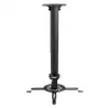 CP04TSRE-131 AISENS SOPORTE UNIVERSAL GIRATORIO INCLINABLE Y EXTENSIBLE  DE TECHO PARA PROYECTOR NEGRO