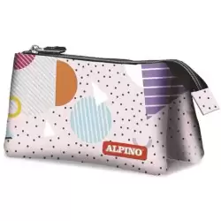 UA000162 ALPINO ESTUCHE GEOMETRIC 3 COMPARTIMENTOS 22X11X3