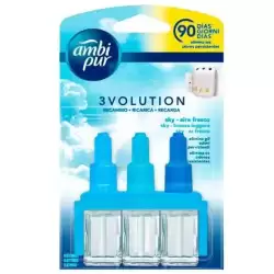 939189 AMBIPUR AMBIENTADOR 3 VOLUTION RECAMBIO AIRE FRESCO 21ML
